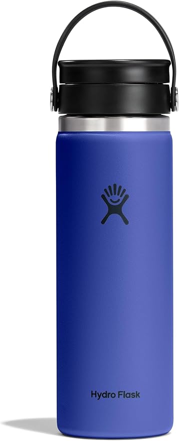 Hydro Flask Flex Sip Coffee Tumbler – Insulated Stainless Steel, Non Spill, Leak Proof Travel Cup 20 Oz Capri Blue