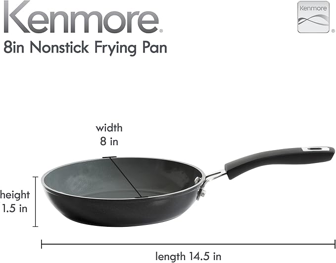 Kenmore Arlington 8" Aluminum Fry Pan - Black Diamond