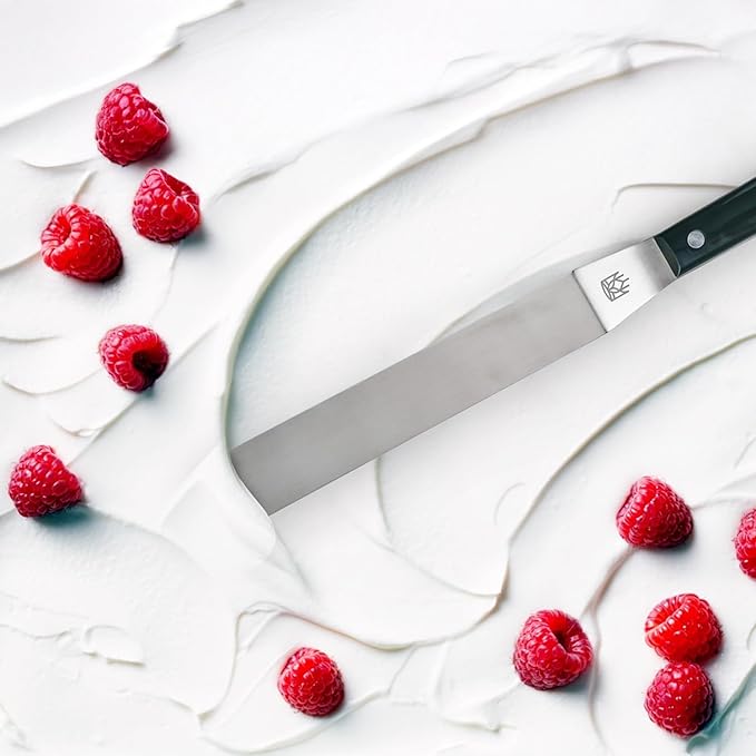 King Arthur Baking Company Offset Spatula, Japanese Stainless Steel, 8-Inch Flexible Blade, For Precise Cake Decorating