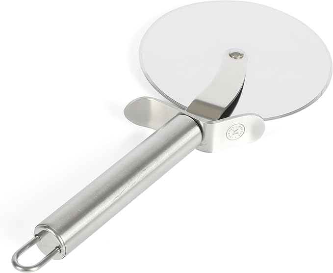Martha Stewart Richburn 4-Inch Professional Stainless Steel Pizza Cutter – Sharp and Durable Kitchen Tool for Easy Slicing