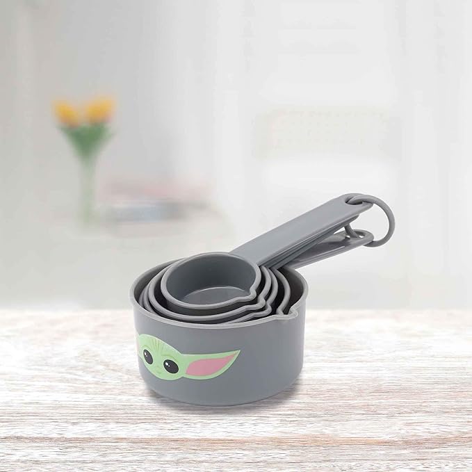 Disney Star Wars The Mandalorian Measuring Cups - Adorable Baby Yoda Measuring Cups for Kitchen