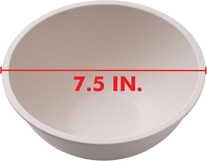 Chef Craft Eco Bamboo Fiber Mixing Bowl, 1 Quart Capacity, Natural