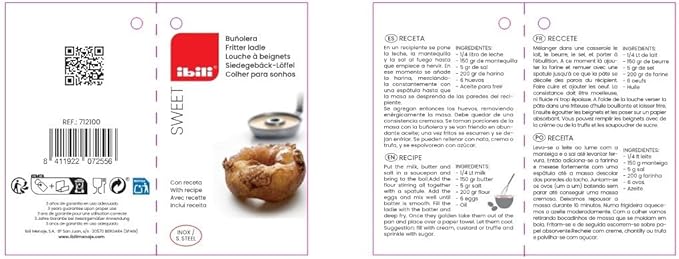 IBILI - 712100 - Stainless Steel Fritter Ladle