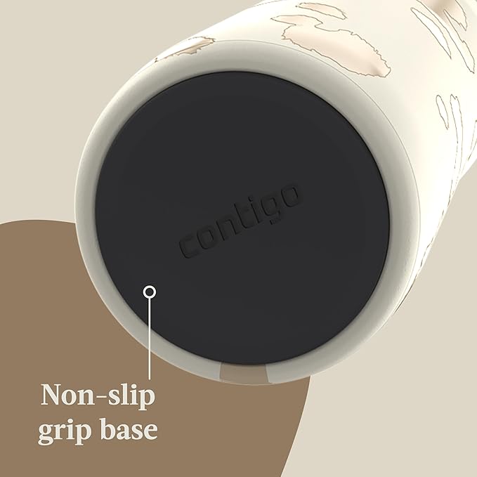 Contigo x Ally Love Streeterville Stainless Steel Tumbler with Straw, Easy Clean Lid, Leak Proof, BPA Free, 24oz, Oatmilk