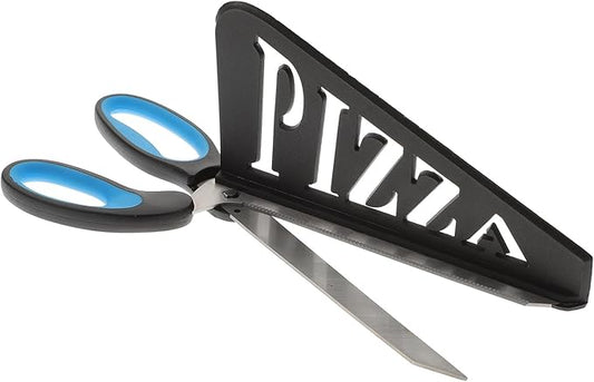 Amosfun Stainless Steel Pizza Scissors with Detachable Shovel and Plastic Handle Kitchen Pizza Cutter for Family and Restaurant Use Easy to Clean 12.99 X 5.11 X 3.14 Inches