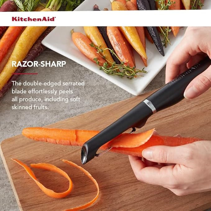 KitchenAid Gourmet Euro Peeler, 8.7-Inch, Black