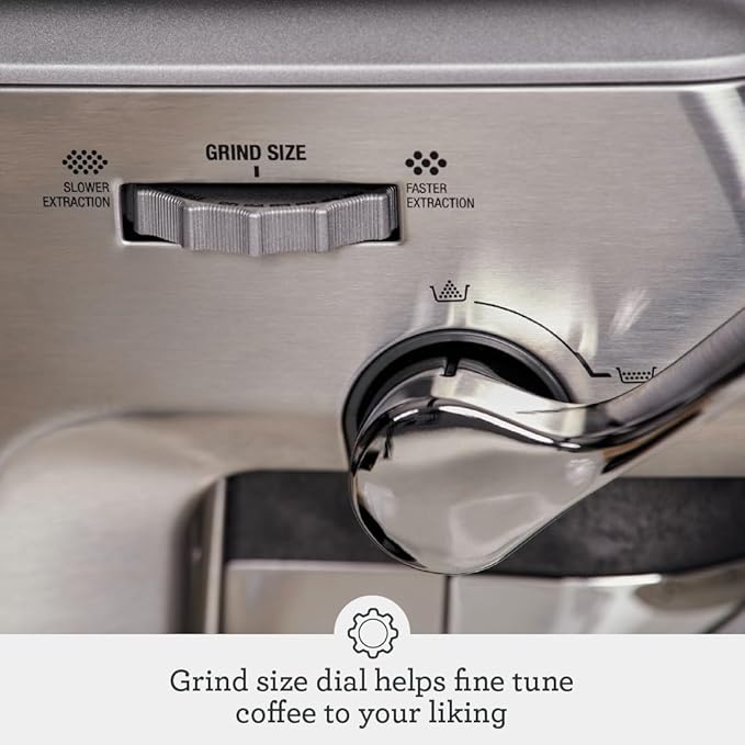 Breville Barista Express Impress Espresso Machine BES876BTR, Black Truffle