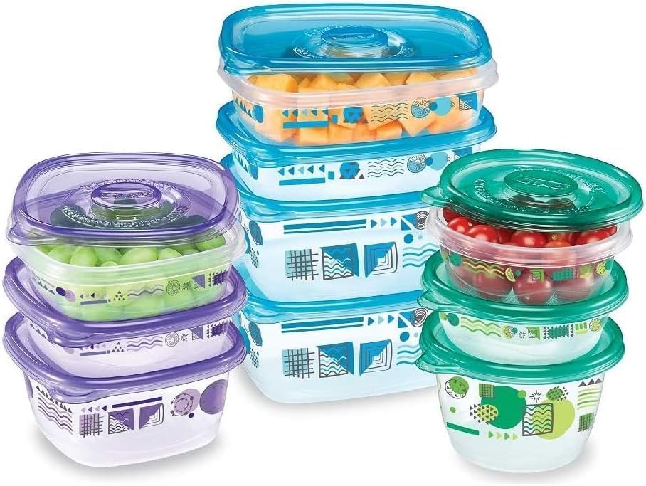 Glad GladWare MatchWare Food Storage Containers, 20 Pieces