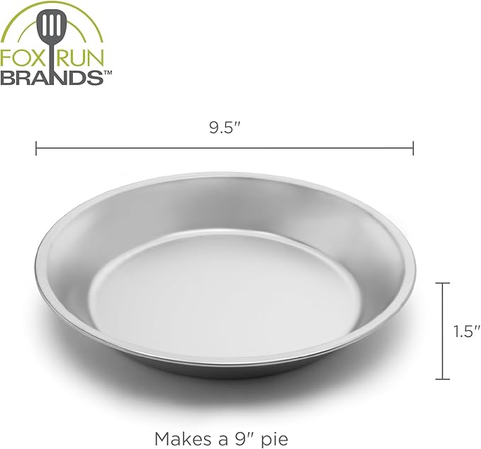 Fox Run Pie Pan, 9-Inch, Stainless Steel