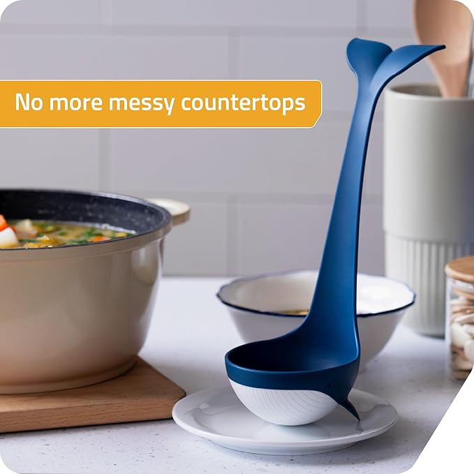Peleg Design Souper Tail Soup Ladle - Ideal for Cooking, Serving Soup, Stew, and more – Fun and Decorative Ladle Spoon during Meals or Gatherings