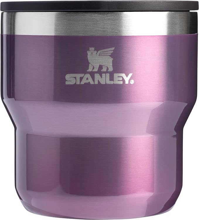 STANLEY Stay-Hot Stacking Camp Cup 10 oz | Press In Drink Through Lid | Cup for Coffee, Tea and Drinks | Insulated Stainless Steel Coffee Mug | BPA-Free