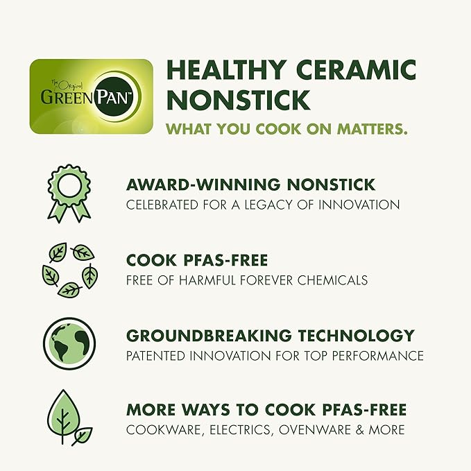 GreenPan Hybrid 11” Nonstick Stainless Steel Wok Pan, APEX Tri-Ply Thermobond PFAS-Free Ceramic Skillet, Induction & All Cooktop Compatible, Oven Temp to 850°F, Dishwasher Safe, Silver