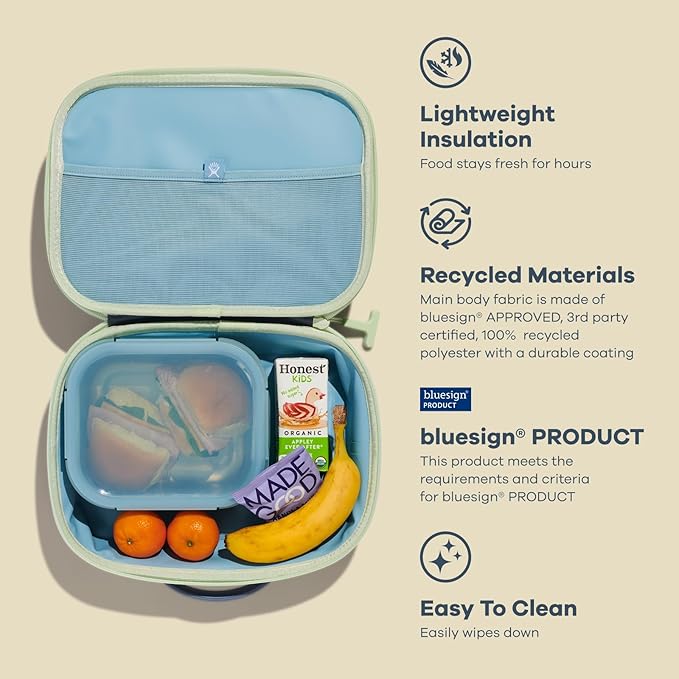 Hydro Flask Lunch Box for Kids - Unisex for Girls or Boys - Insulated Lunch Bag for School in Coconut Cream