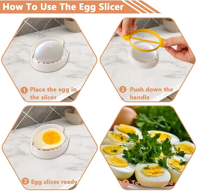 2 Layer Deviled Egg Containers with Lid, 36 Slots Deviled Egg Tray Carrier with Handle and Injector Piping Tool, Fridge Stackable Portable Clear Storage Egg Platter for Party Picnic Travel (Orange)