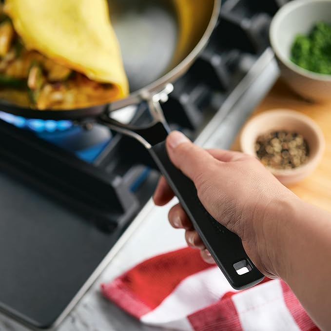 KitchenAid 71025 Stainless Steel Frying Pan/Skillet, 12 Inch - Brushed Stainless Steel