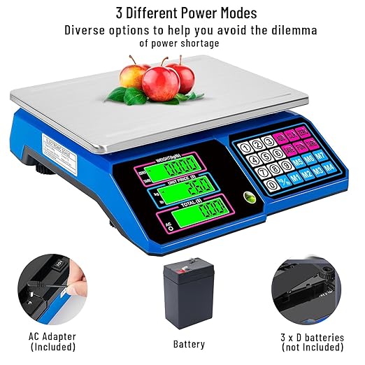 Large Digital Kitchen Scale 66lb/30kg, Commercial Food Scale 1g Accuracy with Price Computing for Baking, Cooking, Bread, Meat, Stainless Steel, Adapter Included
