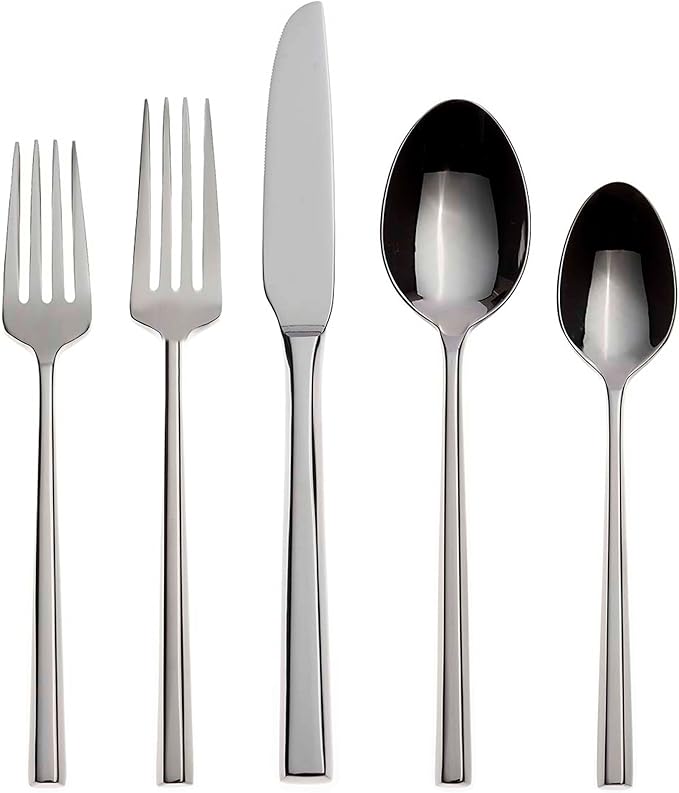 Oneida Diameter 20 Piece Fine Flatware Set, Service for 1 , 18/10 Stainless Steel, Silverware Set, Dishwasher Safe