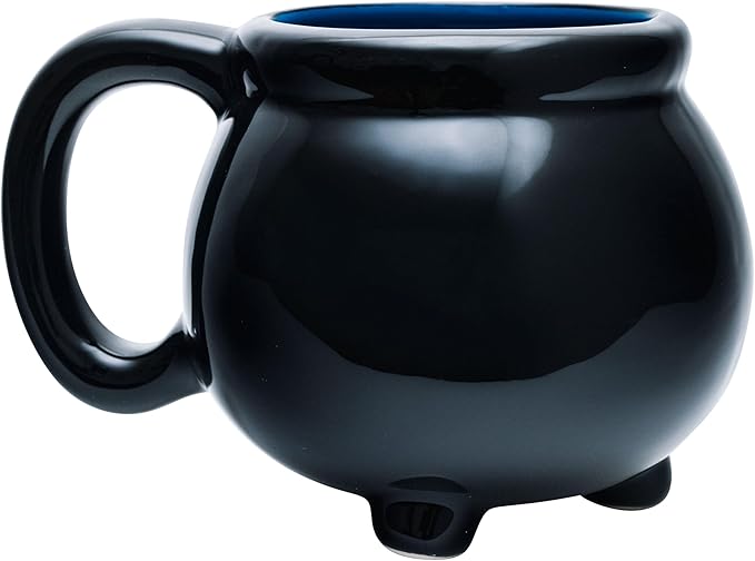 Silver Buffalo Harry Potter Hogwarts House Ravenclaw Crest Cauldron Ceramic 3D Sculpted Mug, 20 Ounces