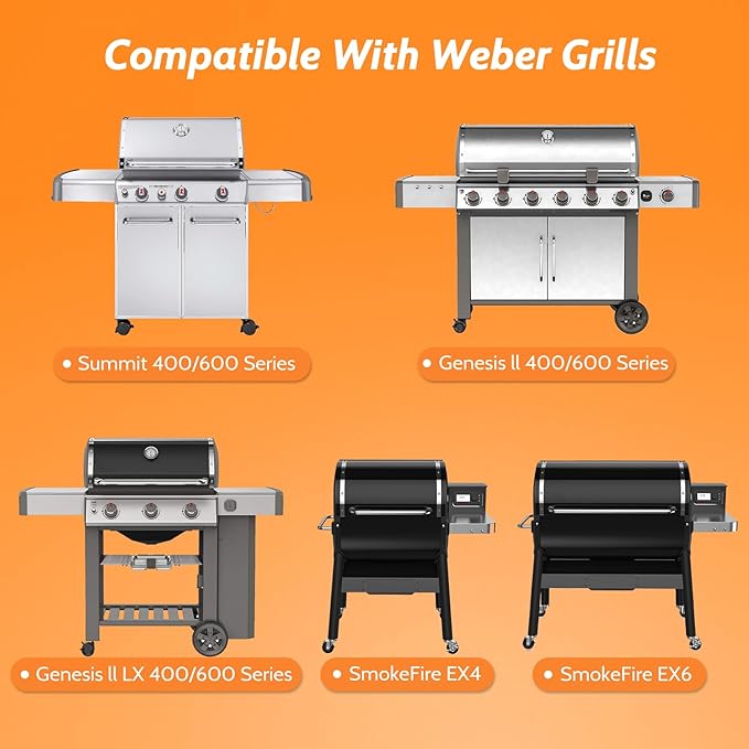 Grill Drip Pans, Aluminum Foil Grease Catcher Cup Liner, Silver, 11 x 5 Inch, 30 Pack, Compatible with Weber SmokeFire EX4/EX6/EPX6, Summit & Genesis II 400/600 Series