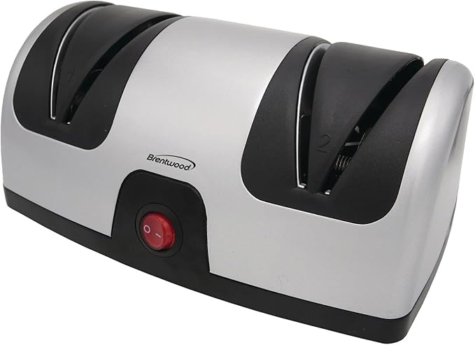 Brentwood TS-1001 2-Stage Electric Knife Sharpener, 9.80in. x 7.20in. x 4.80in.