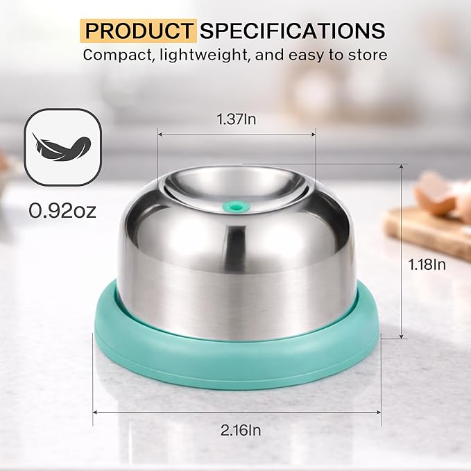 Egg Piercer for Hard Boiled Eggs, Stainless Steel Egg Poker with Retractable Safety Design, Egg Piercer Tool and Egg Punch for Raw Eggs, Anti-Rust Egg Pin, Blue