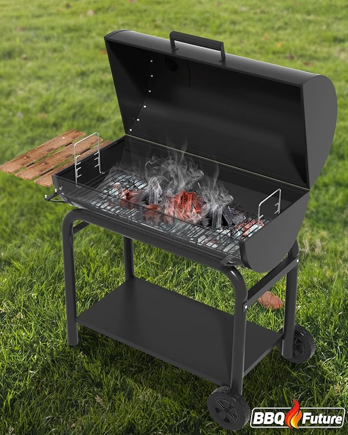 23" to 34" Adjustable Ash pan with 2 Fire Hanger for Chargriller 1224, 1324, 2121, 2222, 2727 2828 2929 Charcoal Grill, Charbroil 17302056, 19302056, for Oklahoma Joe, Royal Gourmet Charcoal Grills