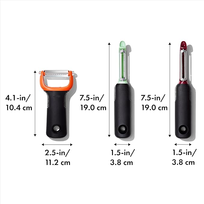 OXO Good Grips 3-Piece Peeler Set - Beet, Fennel, Yam