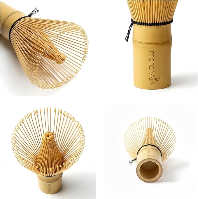 Premium Bamboo Matcha Whisk (Chasen) – 2-Pack Handcrafted Traditional 100-Prong Japanese Tea Whisk for Ceremonial Matcha & Modern Lattes (2-Pack)