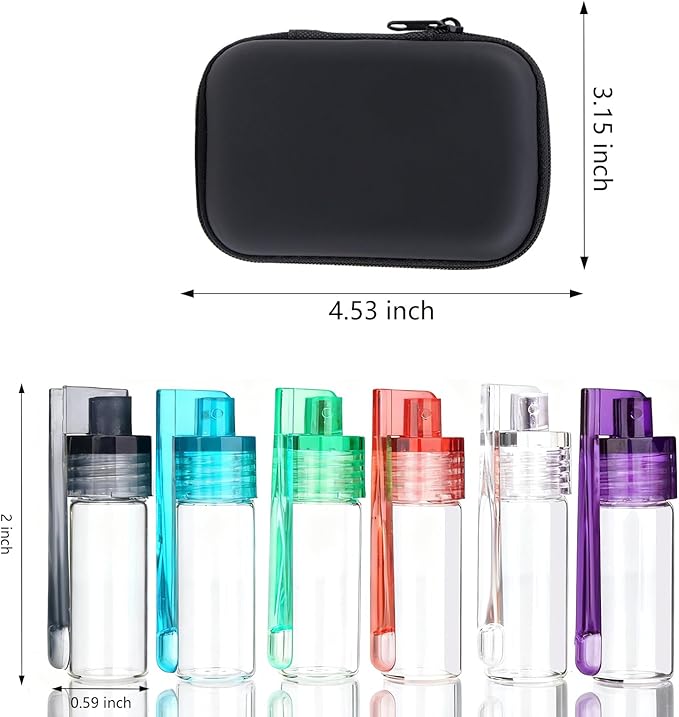 Camping Spice Jars Kit with Spoon, Travel Spice Containers Mini, Outdoor Glass Small Spice Containers for Camping - Portable Seasoning Kit & Spice Dispenser