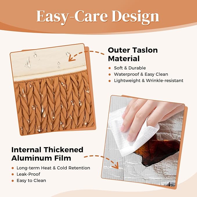 DALINDA Lunch Bag Women,Insulated Lunch Box Large Capacity,Lightweight Leakproof Lunch Tote,Reusable Lunch Cooler for Work Picnic Camping