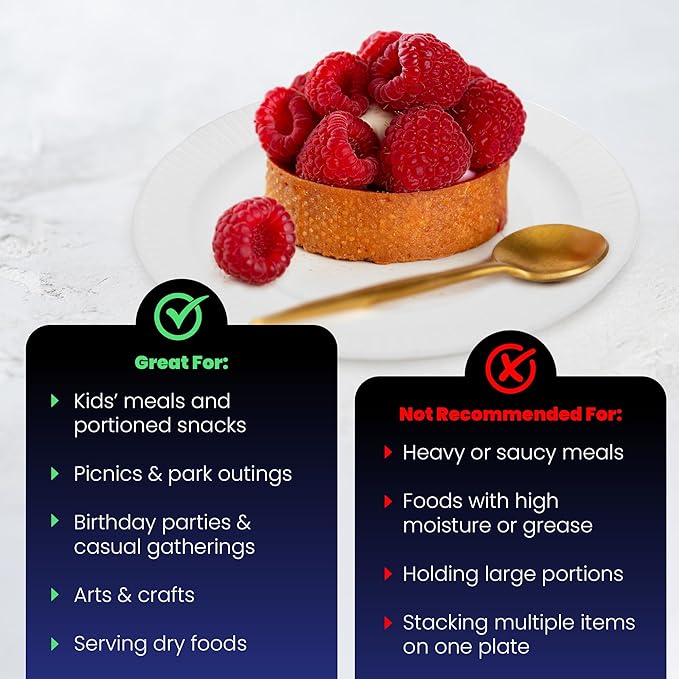 Hygloss Bulk Small Paper Plates 6-Inch - Dessert Plates Disposable for Party, Cake, Appetizer, Snack, Foodware, Crafts & More - Environmentally Friendly - White, Uncoated, Microwave Safe (300 Count)