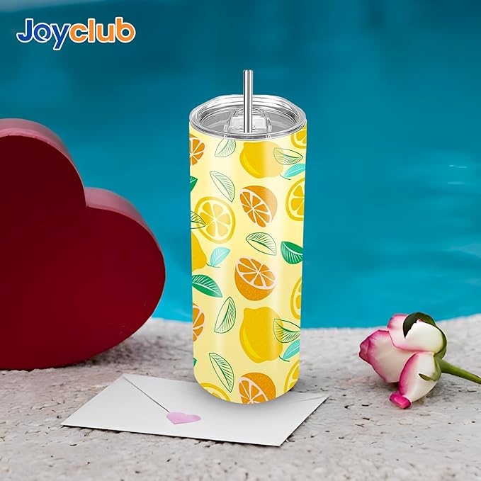 Joyclub Sublimation Tumblers 30 OZ Blank Tumblers for Sublimation Skinny Bulk Double Wall Insulated Cups with Individually Gift Boxed and Shrink Wrap Films for Heat Transfer 6 Pack