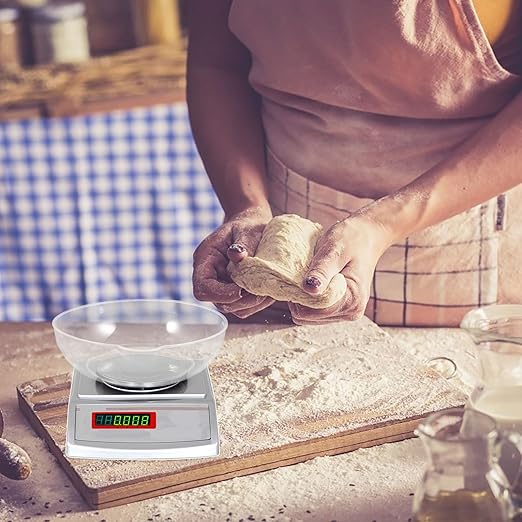 VILLCASE Food Scale Bowl - Electronic Scale Tray for Cooking, Food Pan Plastic Plate for Household Weight Measurement, Jewelry Baking Meal Prep Dieting