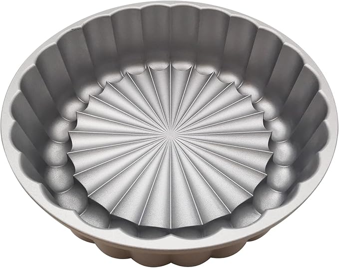 Charlotte Cake Mold, 9 Inch Cake Pan Aluminium Kitchen Accessories Decoration Christmas Wedding Valentine’s 3D Charlotte Cake Pan (Flower Shape)