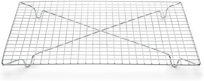 Fox Run Rectangular Cooling Rack, Iron/Chrome, 10-Inch x 14-Inch