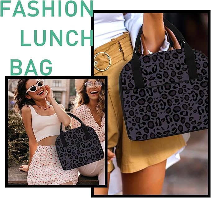 VLM Lunch Bag,Lunch Box for Women Men,Reusable Insulated Lunch Tote,Small Leakproof Cute Lunch Cooler with High Capacity for Work,Picnic,Camping