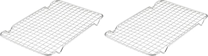 Hestan Provisions OvenBond – 9" x 12.5" Stainless Steel Quarter Sheet Pan Cooling Rack (Pack of 2)