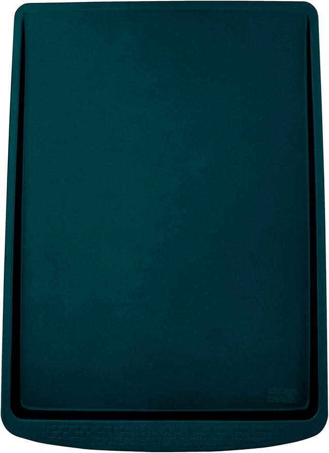 Chicago Metallic Everyday Nonstick Large Cookie Slider, Emerald Green. Durable Carbon Steel for Perfect Baking