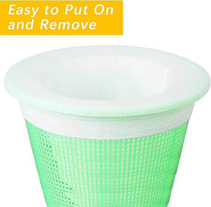 120 Pack Pool Filter Socks for Skimmer Baskets, Reusable Pool Skimmer Socks for Above Ground or Inground Pools Filter Protecting Fine Mesh Screen Basket Sock for Collecting Leaves, Branches, Debris