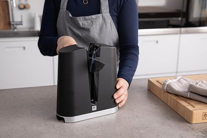 ZWILLING V-Edge Knife Sharpener, Black