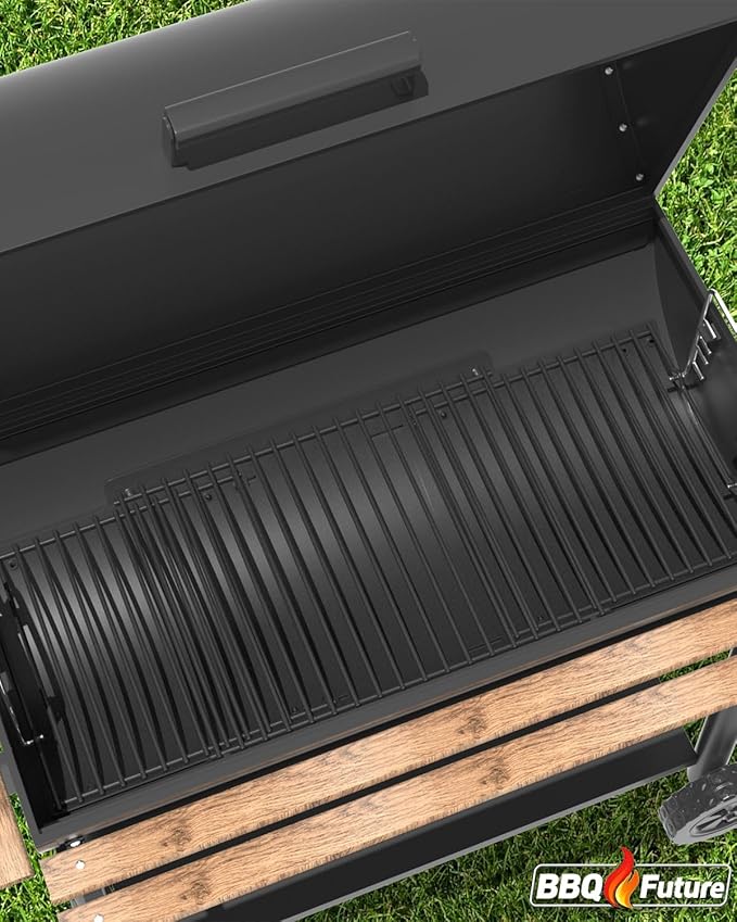 23" to 34" Adjustable Ash pan with 2 Fire Hanger for Chargriller 1224, 1324, 2121, 2222, 2727 2828 2929 Charcoal Grill, Charbroil 17302056, 19302056, for Oklahoma Joe, Royal Gourmet Charcoal Grills