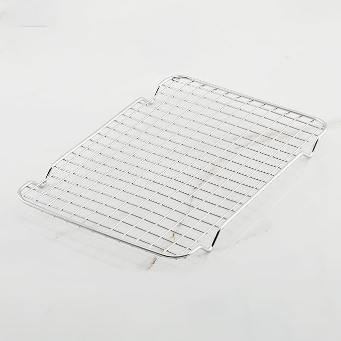 Hestan Provisions OvenBond – 9" x 12.5" Stainless Steel Quarter Sheet Pan Cooling Rack (Pack of 2)