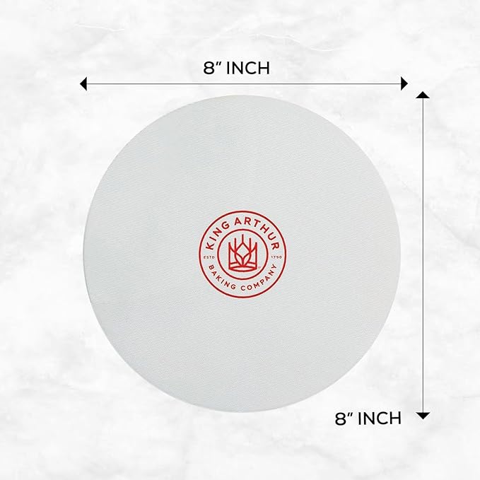 King Arthur Baking Company Round Cake Pan Liners, Oven Safe Reusable Nonstick European-Grade Silicone, 8-Inch, Set Of 2, For Easy Nonstick Cake Release