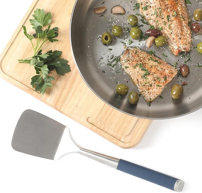 Calphalon Edge Stainless Steel Turner - Navy Blue