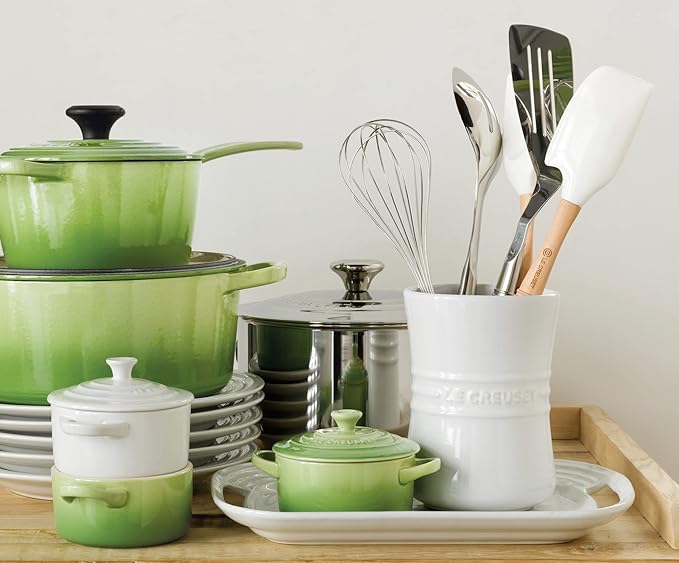 Le Creuset Stoneware Mini Round Cocotte, 8 oz., Palm