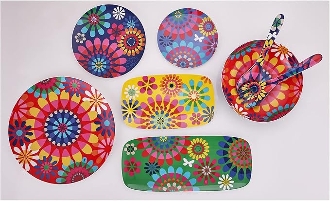 French Bull 15" Round Platter - Melamine Platters and Serving Ware - Plate, Dish, Serving, Collection - Festival