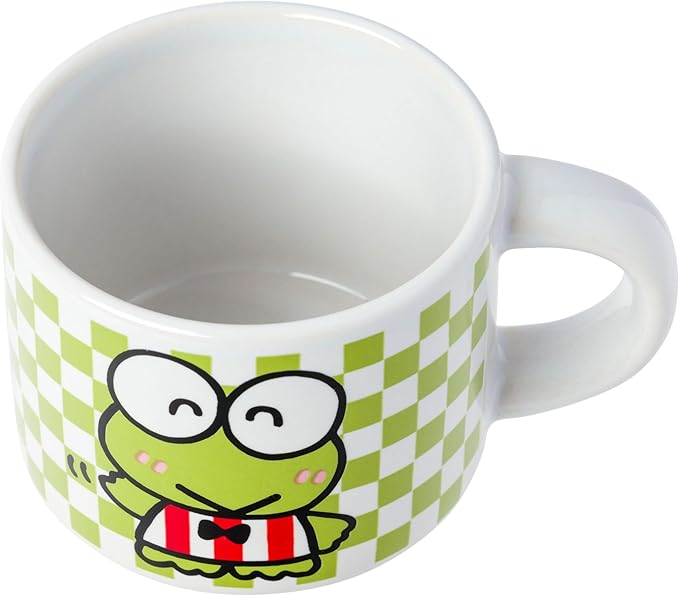 Silver Buffalo Sanrio Hello Kitty and Friends Featuring Keroppi, My Melody, and Pompompurin 4 Pack Ceramic Espresso Cup Set, 3 Ounces