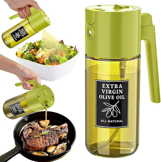 Oil Sprayer for Cooking, Olive Oil Sprayer Bottle with Fine Mist Glass Oil Sprayer for Healthy Meals and Salad Use, Reusable Oil Mister Spray Bottle for Home Kitchen Daily Use, Best Choice