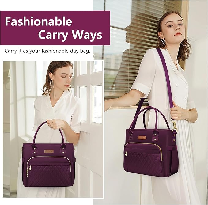 MIYCOO Lunch Bag Lunch Box Women - Leakproof Insulated Lunch Cooler Bag for Women - Large Lunch Tote Bags Adults, Purple