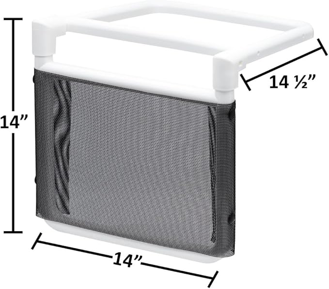 Skimmer Saver by Fischer for Inground Pool Skimmers up to 14 inches Wide | White | Rust-Proof, Crack Proof, & UV Resistant | Easy Installation | 14" x 14" x 14"